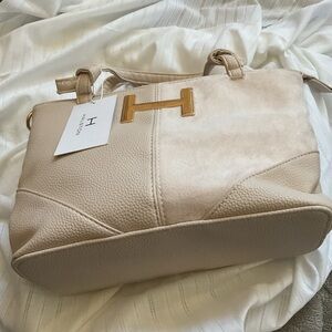 Halston bag new with tags beige
